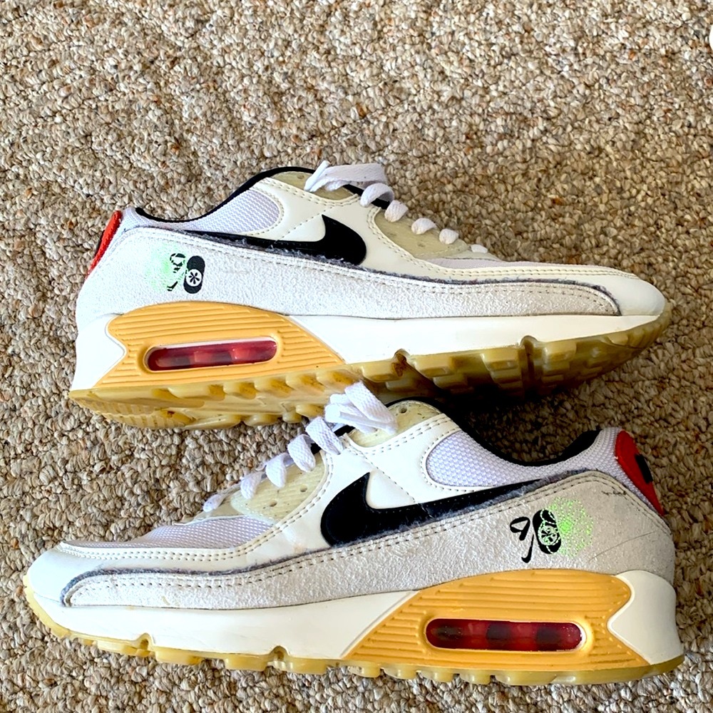 Nike Air Max 90 SE Swoosh Fiber White Men's 8.5